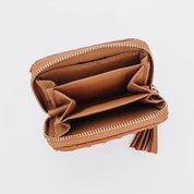 Wynona Woven Wallet Wholesale - Brown