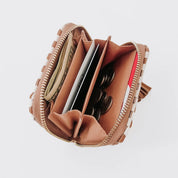 Wynona Woven Wallet Wholesale - Checkered Brown