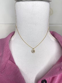 CZ Gold Dipped Crystal Necklace