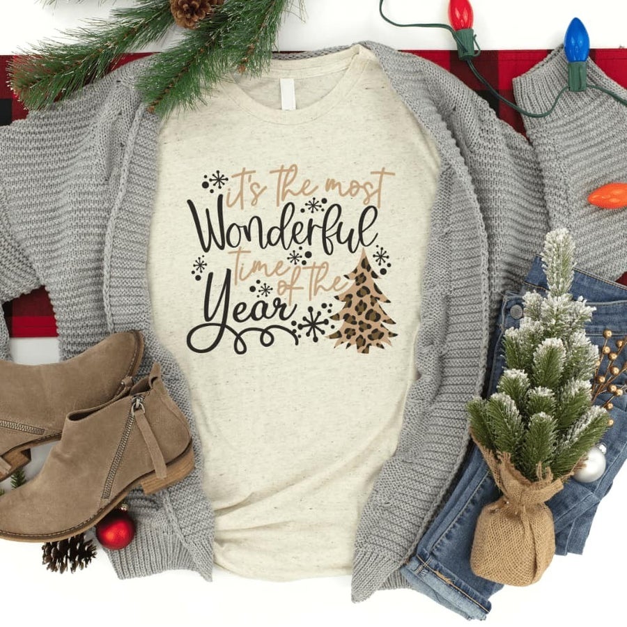 Leopard Most Wonderful Time of the Year Tee