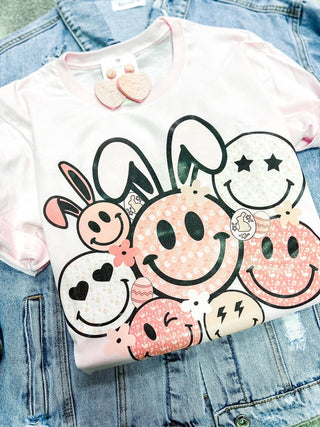 Easter Smilie Stack Tee