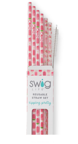 Swig Reusable Straw Sets (Tall)
