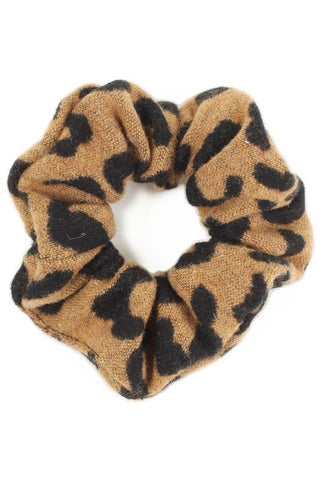 Leopard Print Lightweight Hair Scrunchies