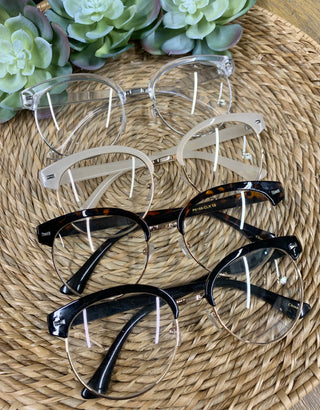 Half Frame Round Glasses
