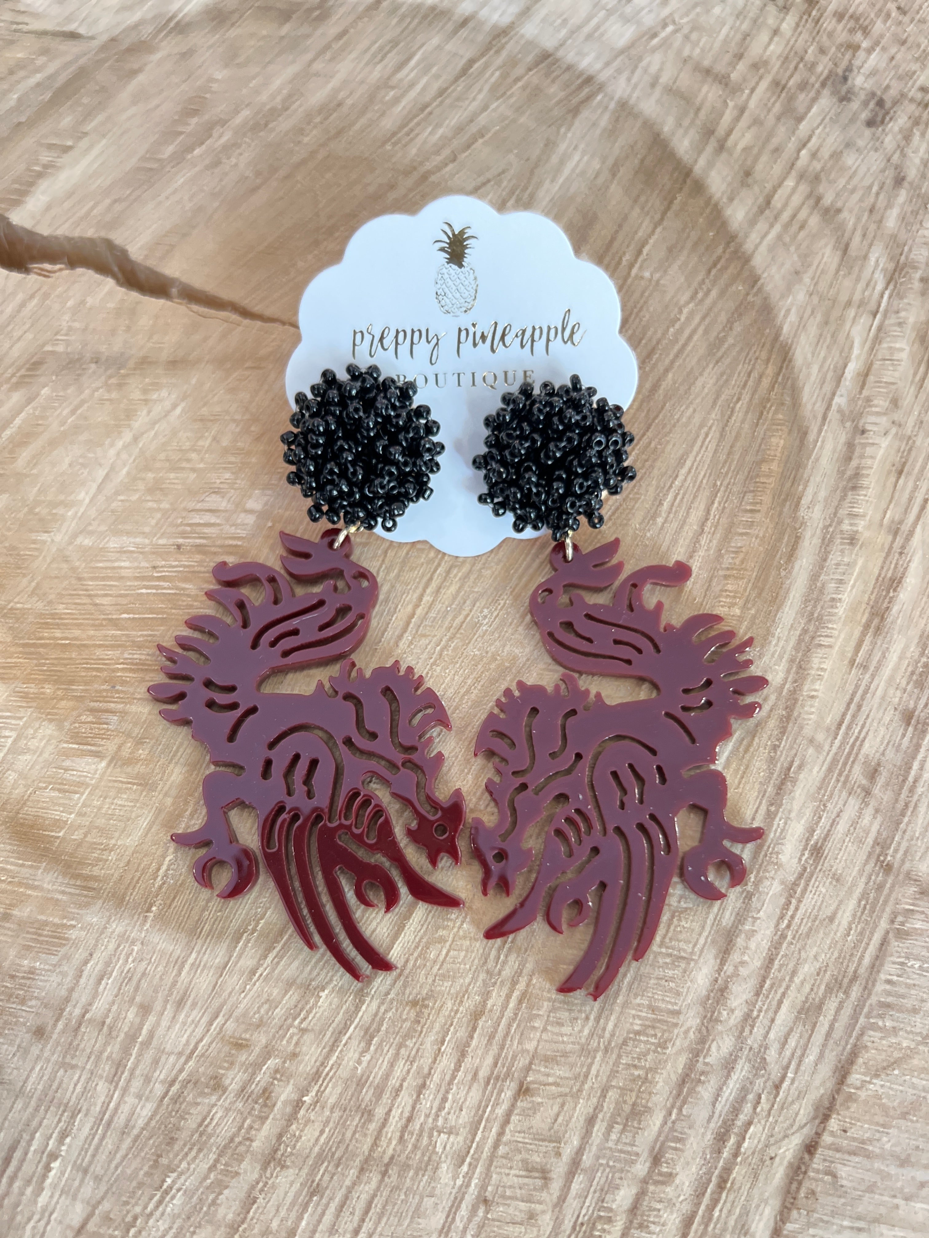 Gamecock Earrings