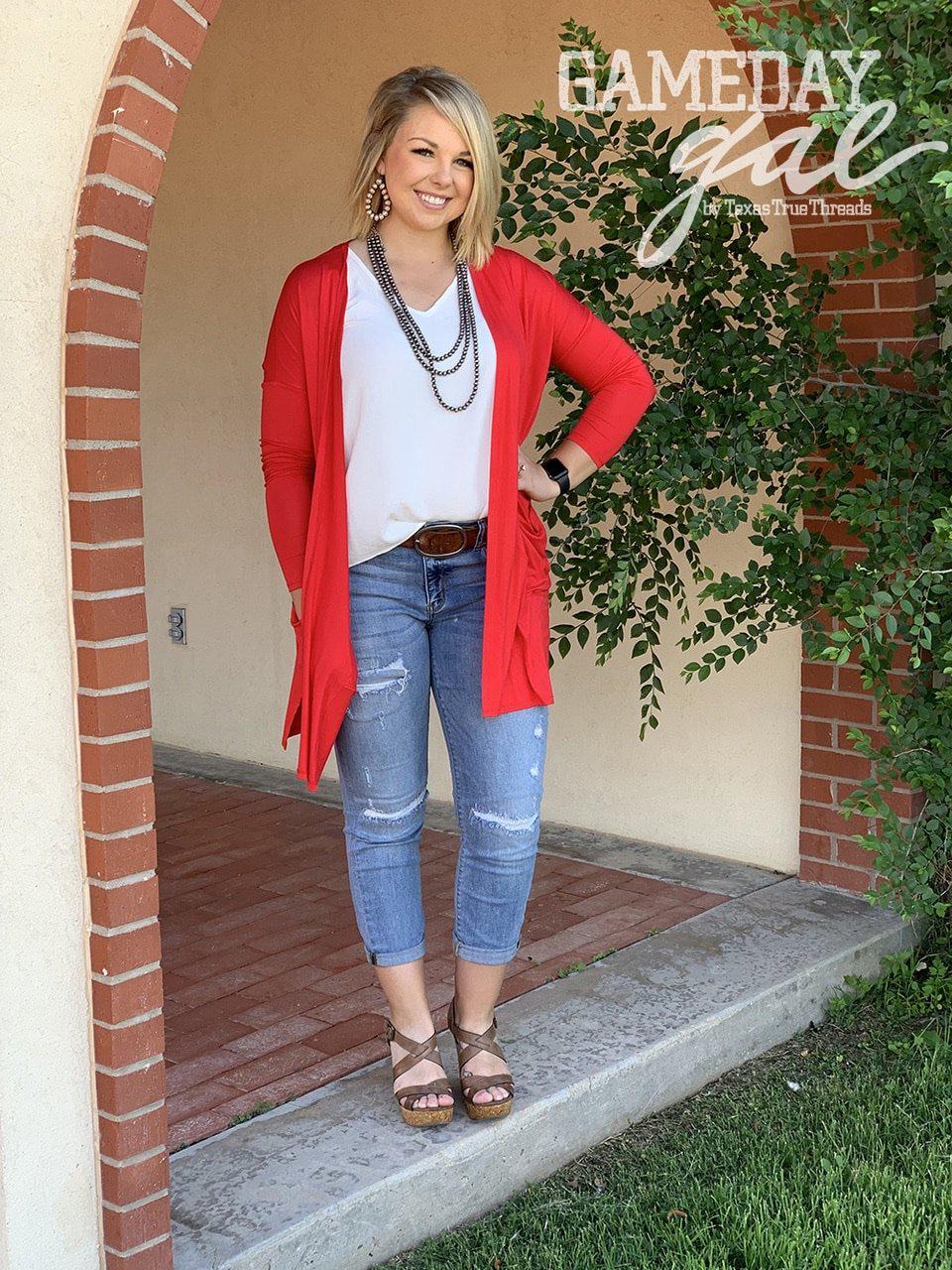 Texas True Threads | Solid Layering Cardigan | - Preppy Pineapple Boutique