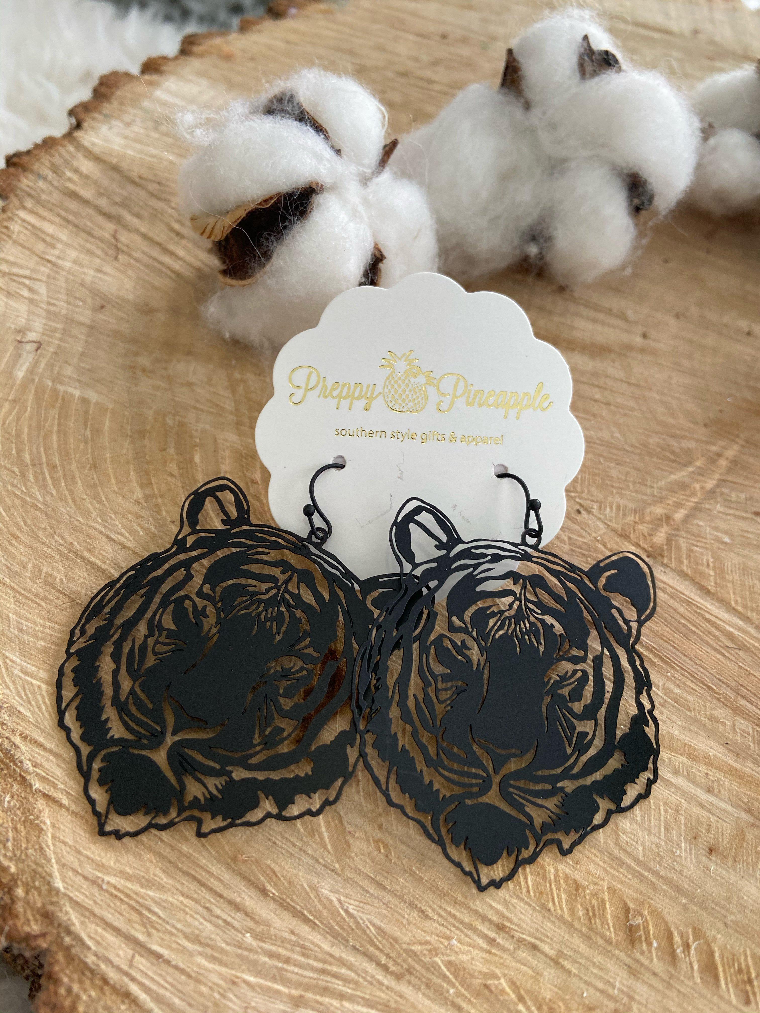 Golden Stella | Tiger Filigree Earrings | - Preppy Pineapple Boutique